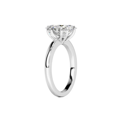 Arielle Lab Grown Diamond Ring | White Gold | 3