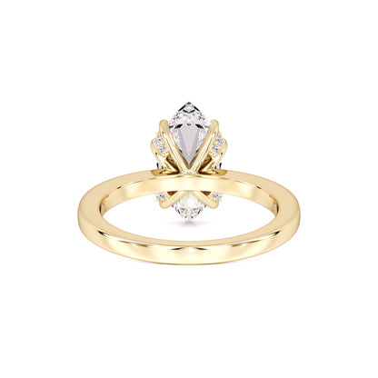 Arielle Moissanite & Lab Grown Diamond Ring | Yellow Gold | 3