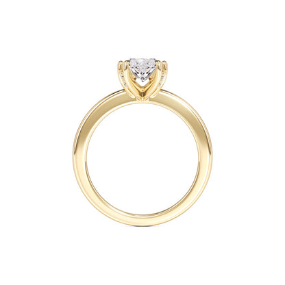 Arielle Moissanite & Lab Grown Diamond Ring | Yellow Gold | 4