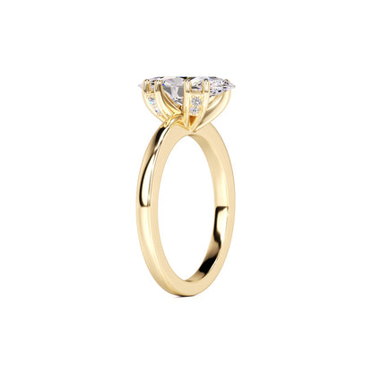 Arielle Lab Grown Diamond Ring | Yellow Gold | 3