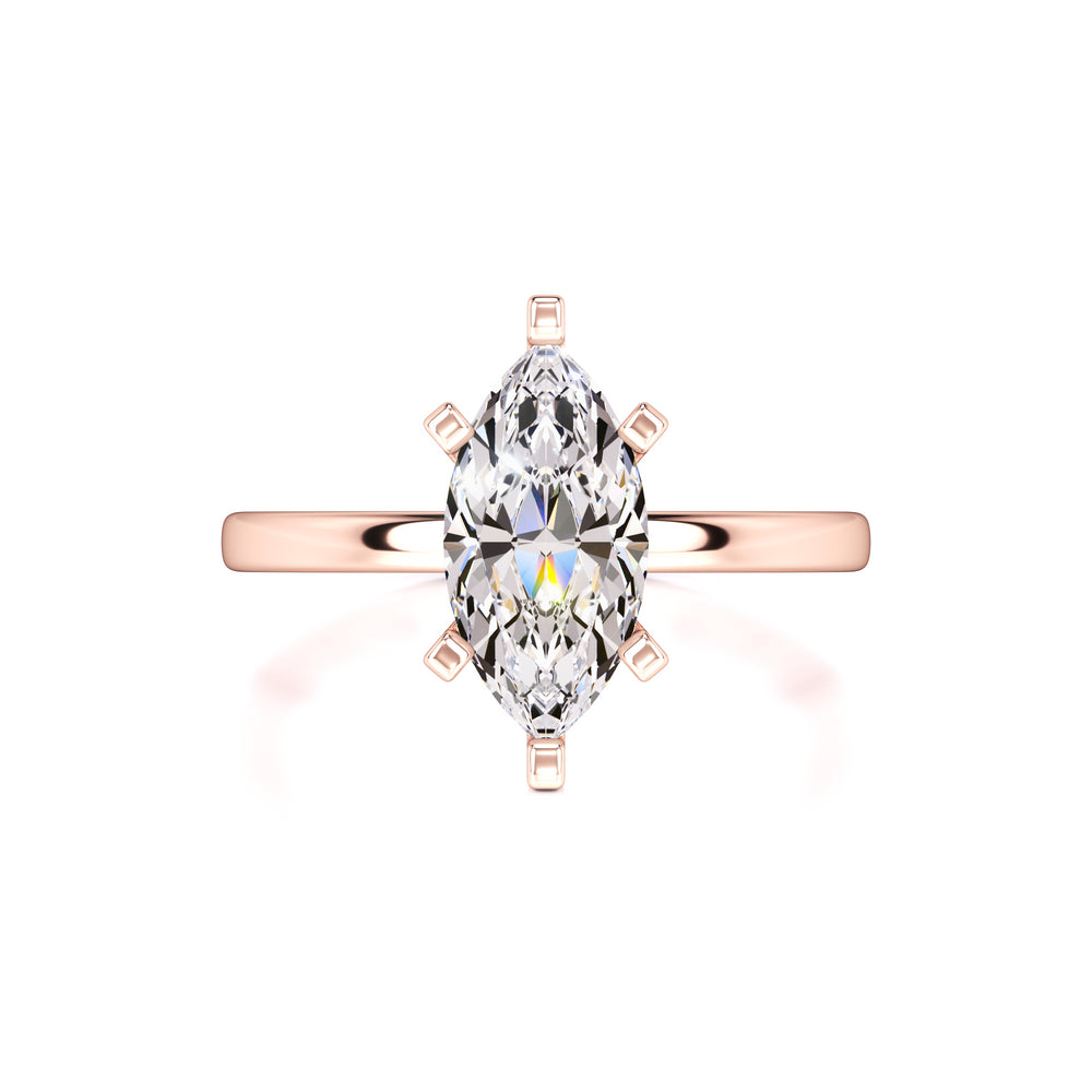 Lydia Moissanite Ring | Rose Gold | 1