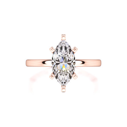 Lydia Moissanite Ring | Rose Gold | 1