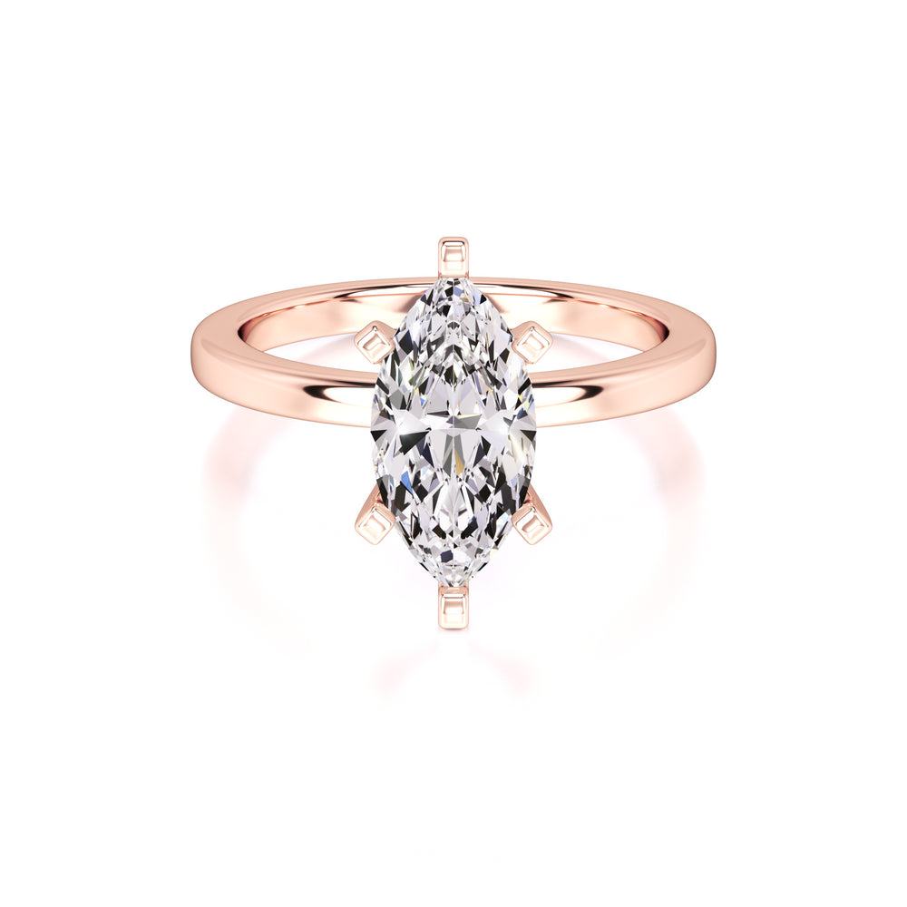 Lydia Lab Grown Diamond Ring | Rose Gold | 1