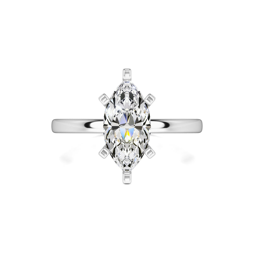 Lydia Moissanite Ring | White Gold | 1