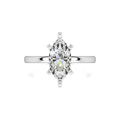 Lydia Moissanite Ring | White Gold | 1