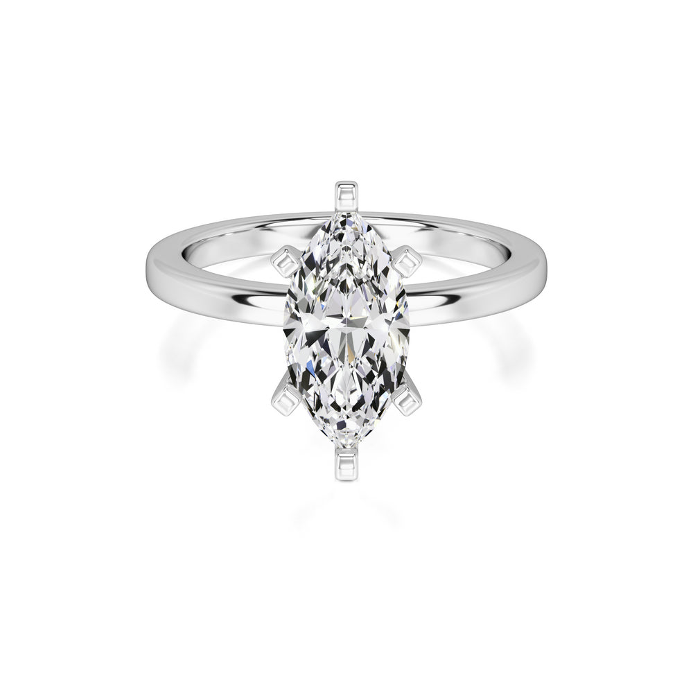 Lydia Lab Grown Diamond Ring | White Gold | 1