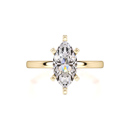 Lydia Moissanite Ring | Yellow Gold | 1