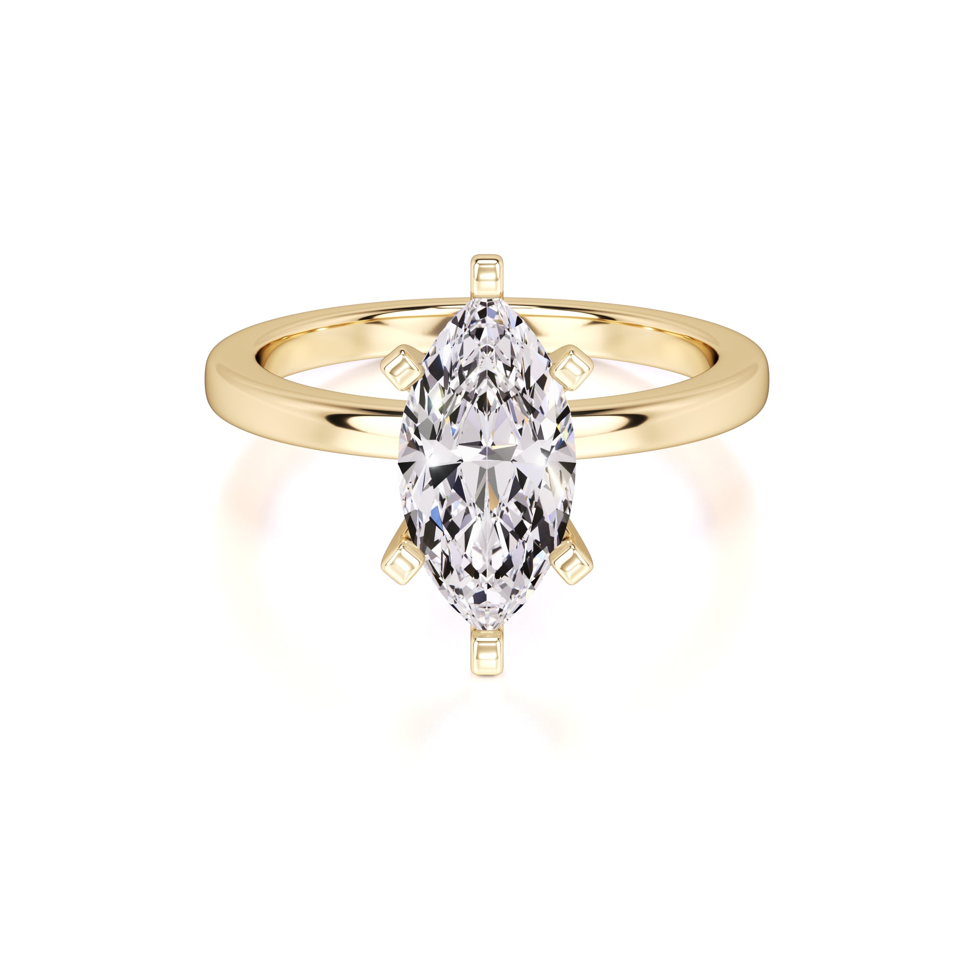 Lydia Lab Grown Diamond Ring | Yellow Gold | 1