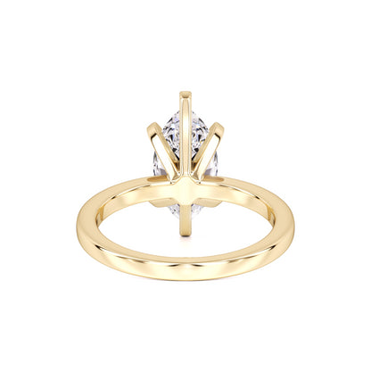 Lydia Moissanite Ring | Yellow Gold | 3