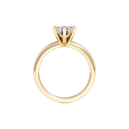 Lydia Moissanite Ring | Yellow Gold | 4