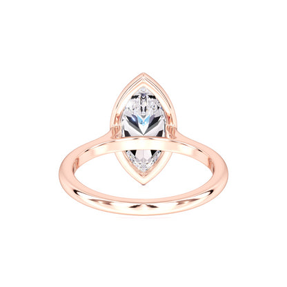 Kendra Moissanite Ring | Rose Gold | 3