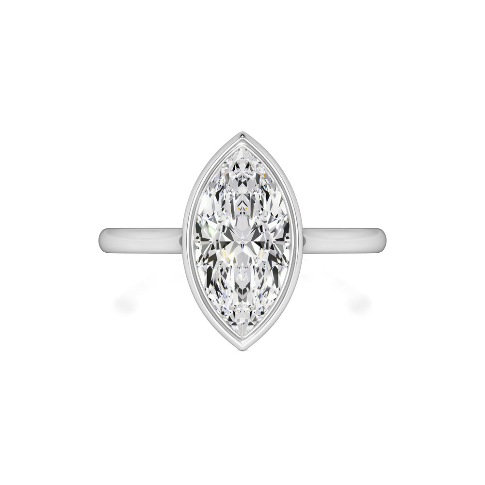 Kendra Moissanite Ring | White Gold | 1