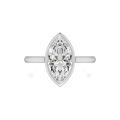 Kendra Moissanite Ring | White Gold | 1