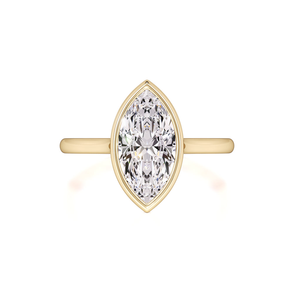 Kendra Moissanite Ring | Yellow Gold | 1