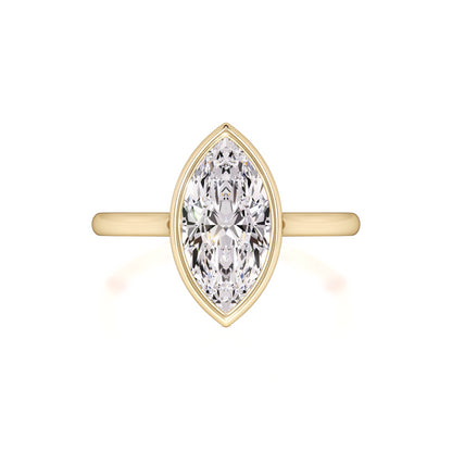 Kendra Moissanite Ring | Yellow Gold | 1