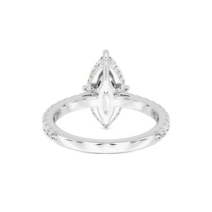 Zoey Moissanite & Lab Grown Diamond Ring | White Gold | 3