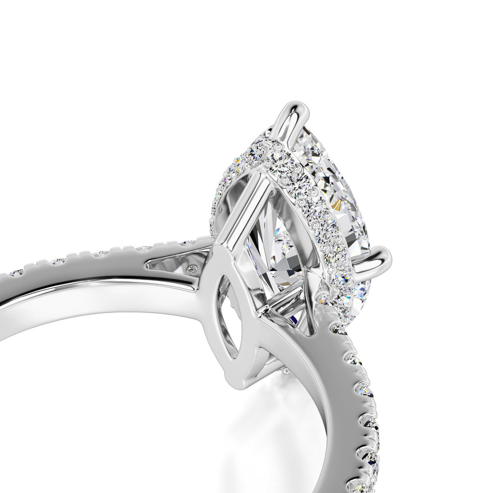 Zoey Moissanite & Lab Grown Diamond Ring | White Gold | 2