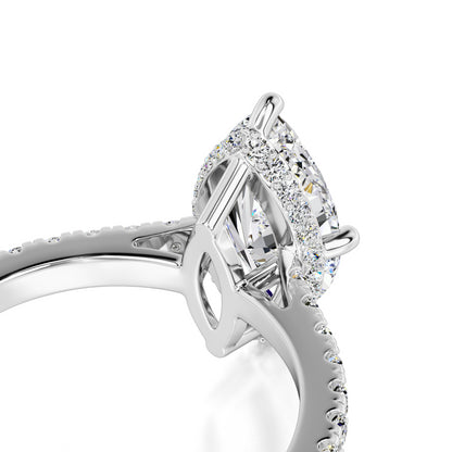 Zoey Moissanite & Lab Grown Diamond Ring | White Gold | 2
