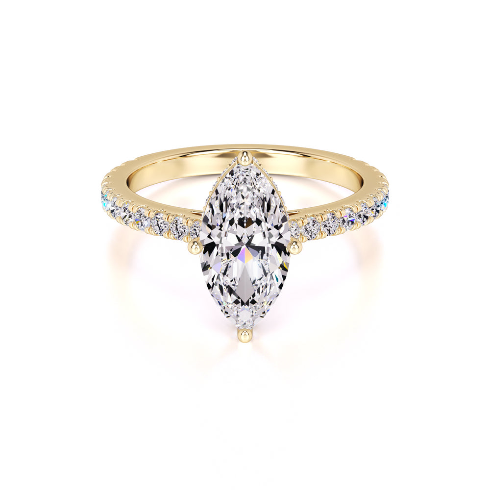 Zoey Lab Grown Diamond Ring | Yellow Gold | 1
