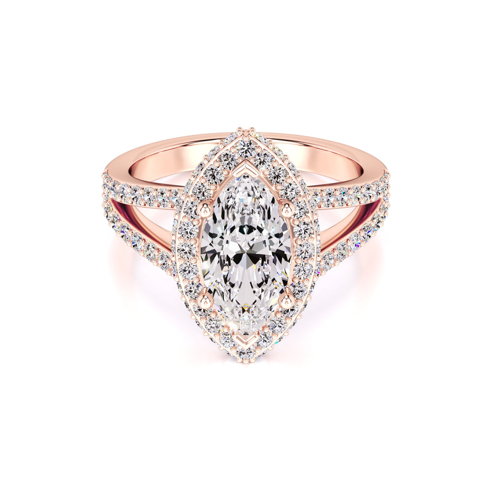 Jasmine Lab Grown Diamond Ring | Rose Gold | 1
