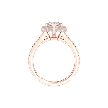 Jasmine Moissanite & Lab Grown Diamond Ring | Rose Gold | 4
