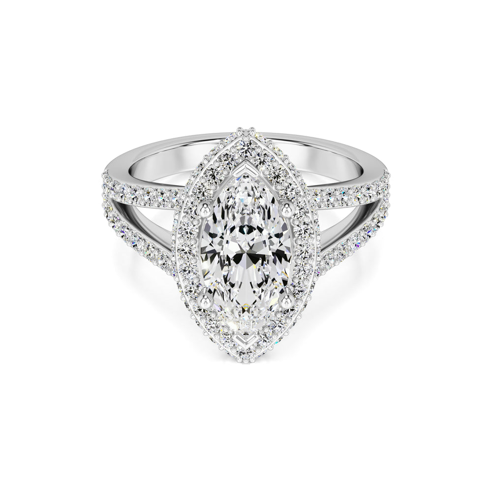 Jasmine Lab Grown Diamond Ring | White Gold | 1
