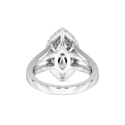 Jasmine Moissanite & Lab Grown Diamond Ring | White Gold | 3