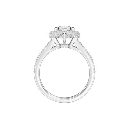 Jasmine Moissanite & Lab Grown Diamond Ring | White Gold | 4