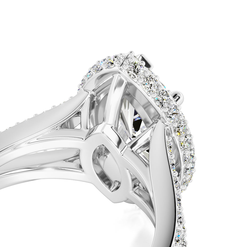 Jasmine Lab Grown Diamond Ring | White Gold | 2