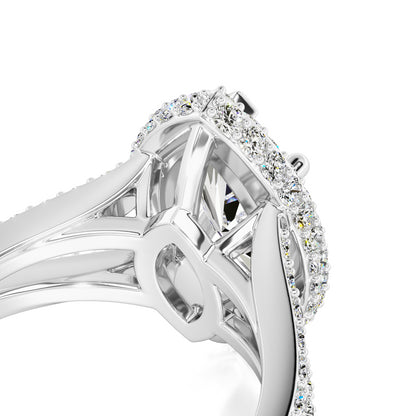 Jasmine Moissanite & Lab Grown Diamond Ring | White Gold | 2