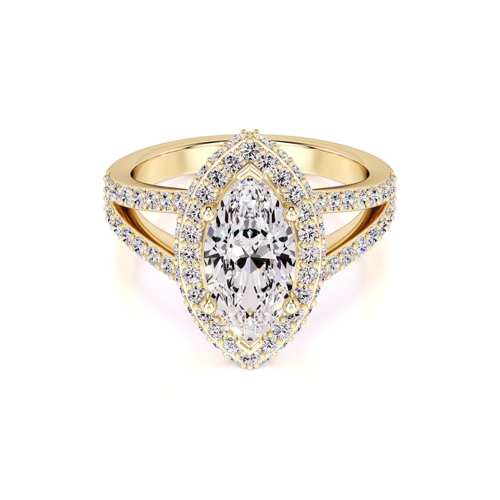 Jasmine Lab Grown Diamond Ring | Yellow Gold | 1