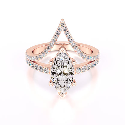 Claudia Lab Grown Diamond Ring | Rose Gold | 1