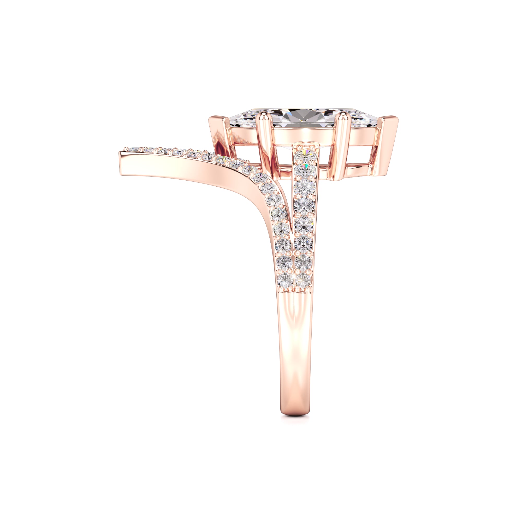 Claudia Lab Grown Diamond Ring | Rose Gold | 4