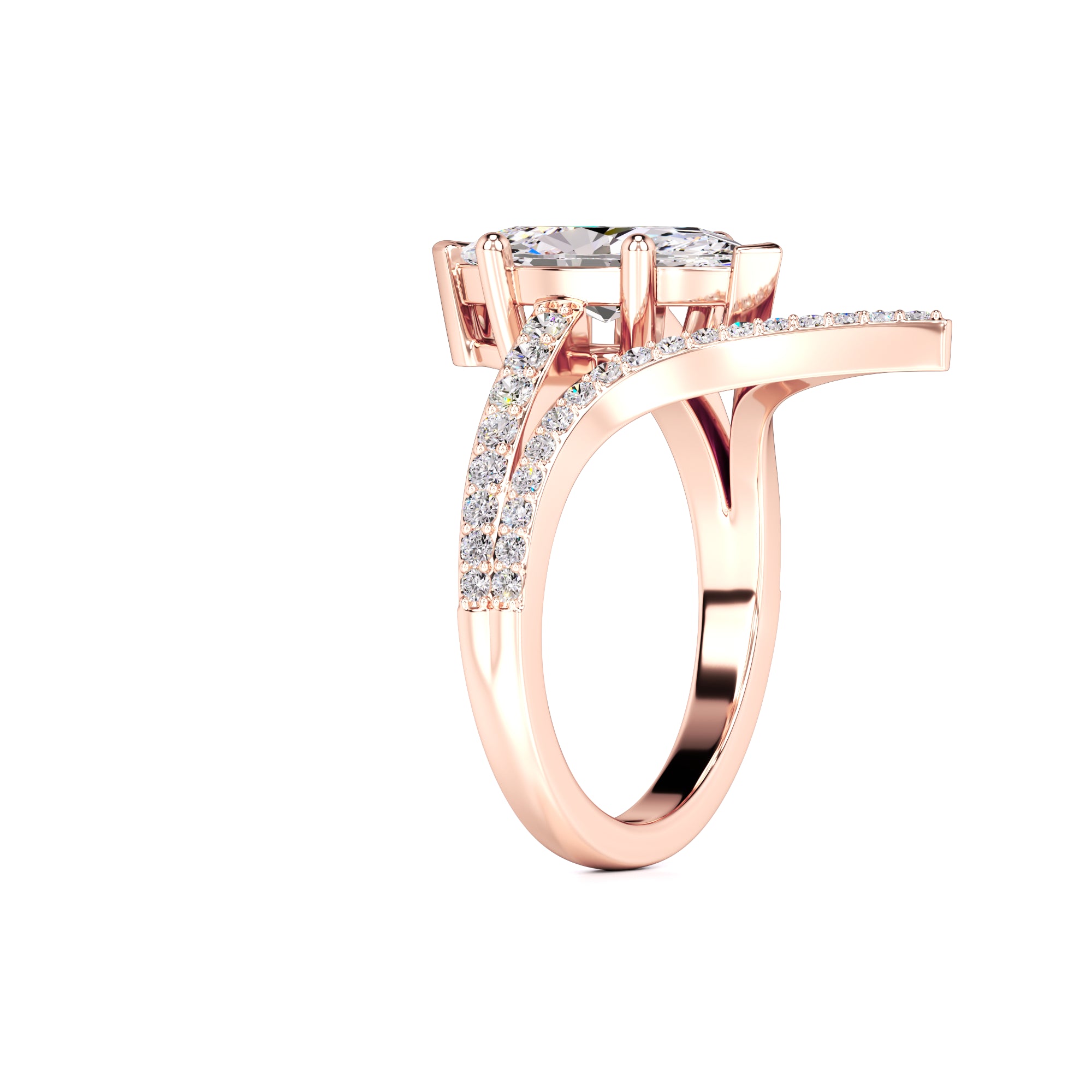 Claudia Lab Grown Diamond Ring | Rose Gold | 3