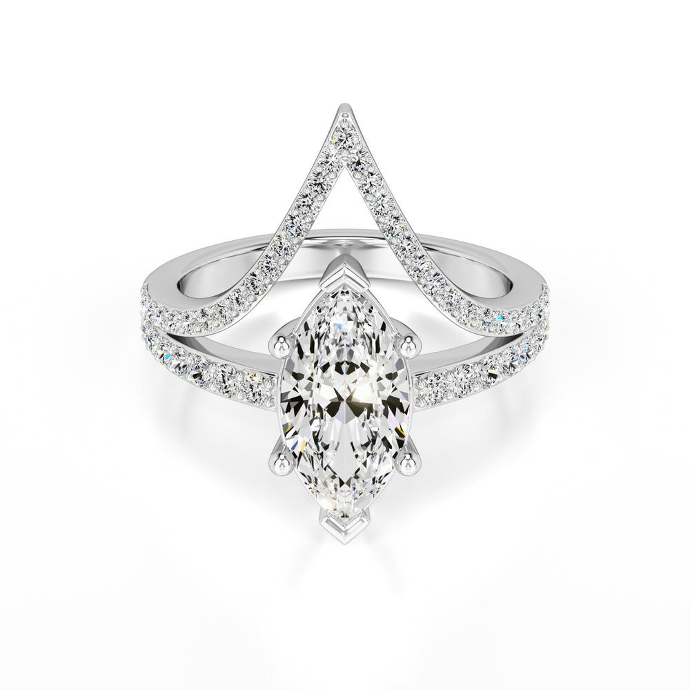 Claudia Lab Grown Diamond Ring | White Gold | 1