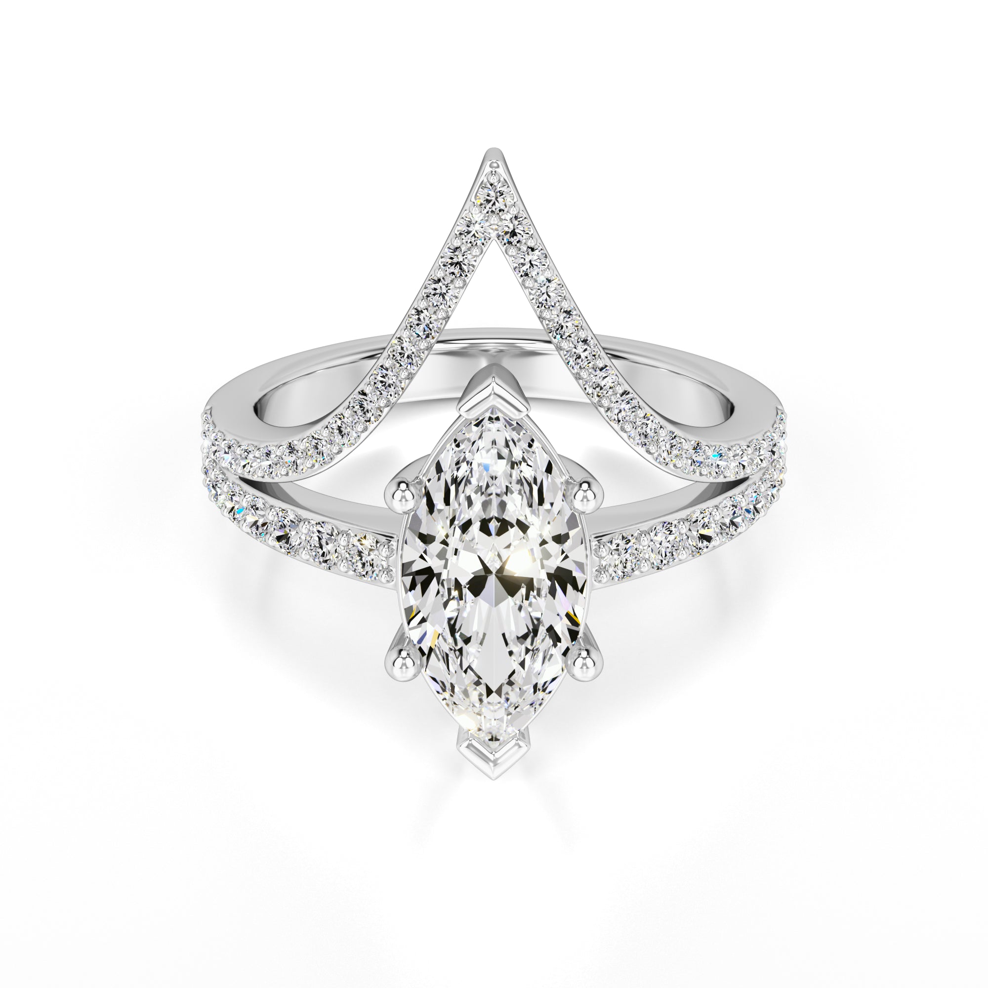 Claudia Lab Grown Diamond Ring | White Gold | 1
