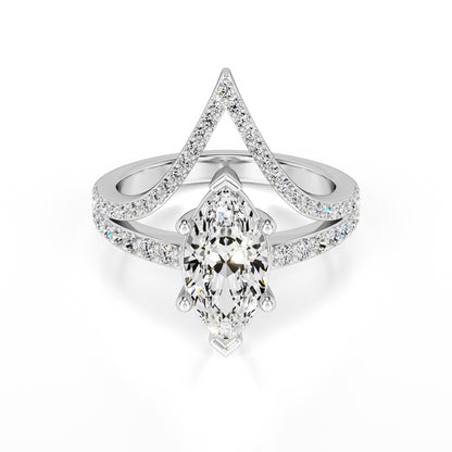Claudia Lab Grown Diamond Ring | White Gold | 1