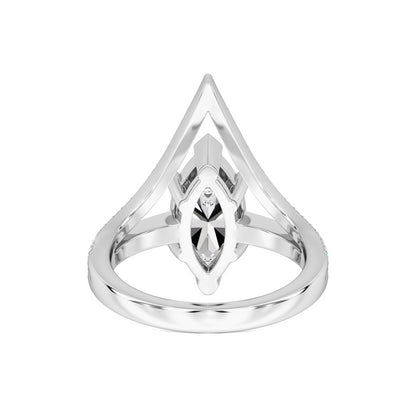 Claudia Moissanite & Lab Grown Diamond Ring | White Gold | 3