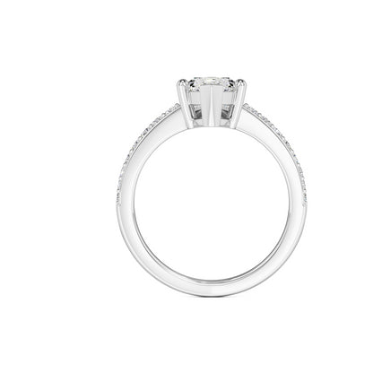 Claudia Moissanite & Lab Grown Diamond Ring | White Gold | 4