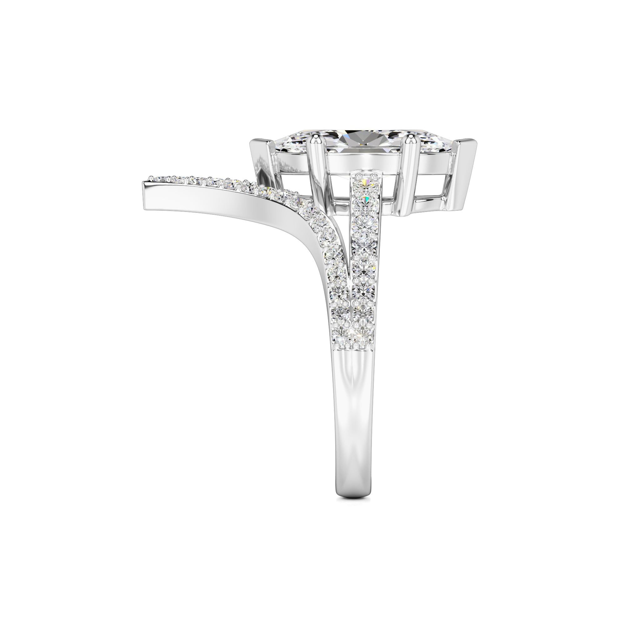 Claudia Lab Grown Diamond Ring | White Gold | 4