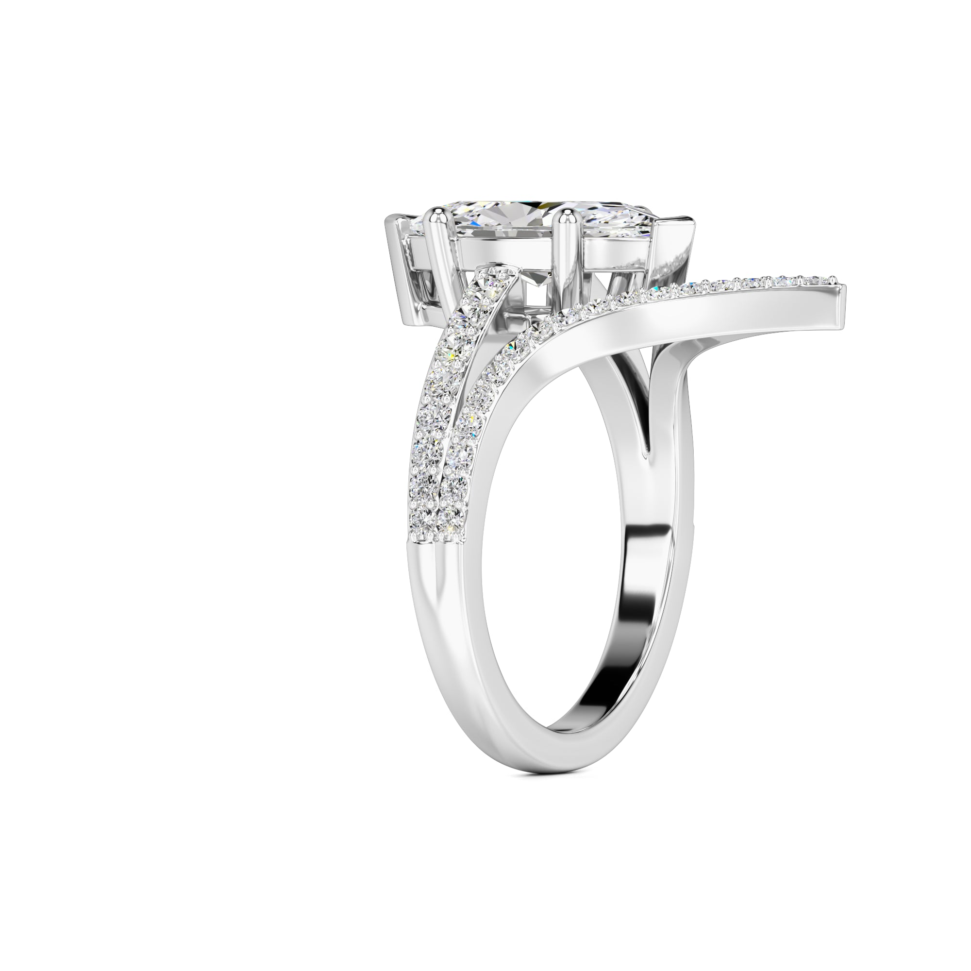 Claudia Lab Grown Diamond Ring | White Gold | 3