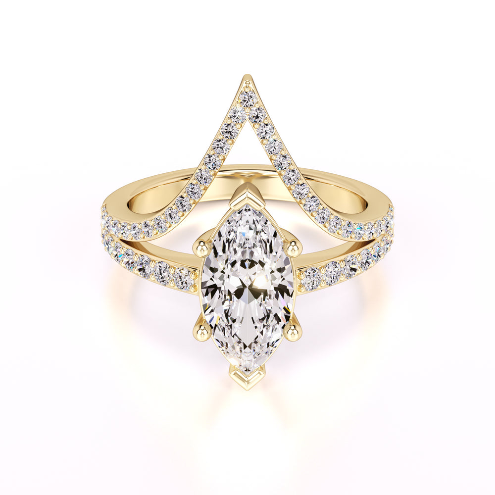 Claudia Lab Grown Diamond Ring | Yellow Gold | 1