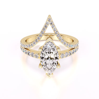 Claudia Lab Grown Diamond Ring | Yellow Gold | 1