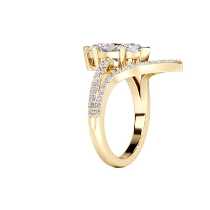 Claudia Lab Grown Diamond Ring | Yellow Gold | 3