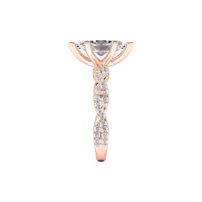 Amaya Lab Grown Diamond Ring | Rose Gold | 4