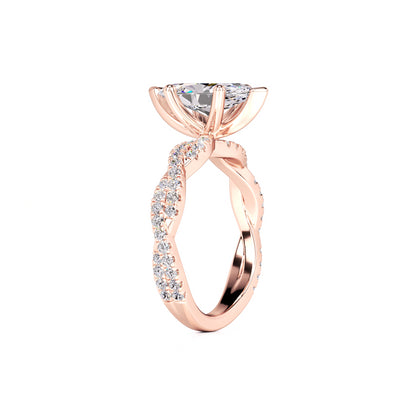 Amaya Lab Grown Diamond Ring | Rose Gold | 3