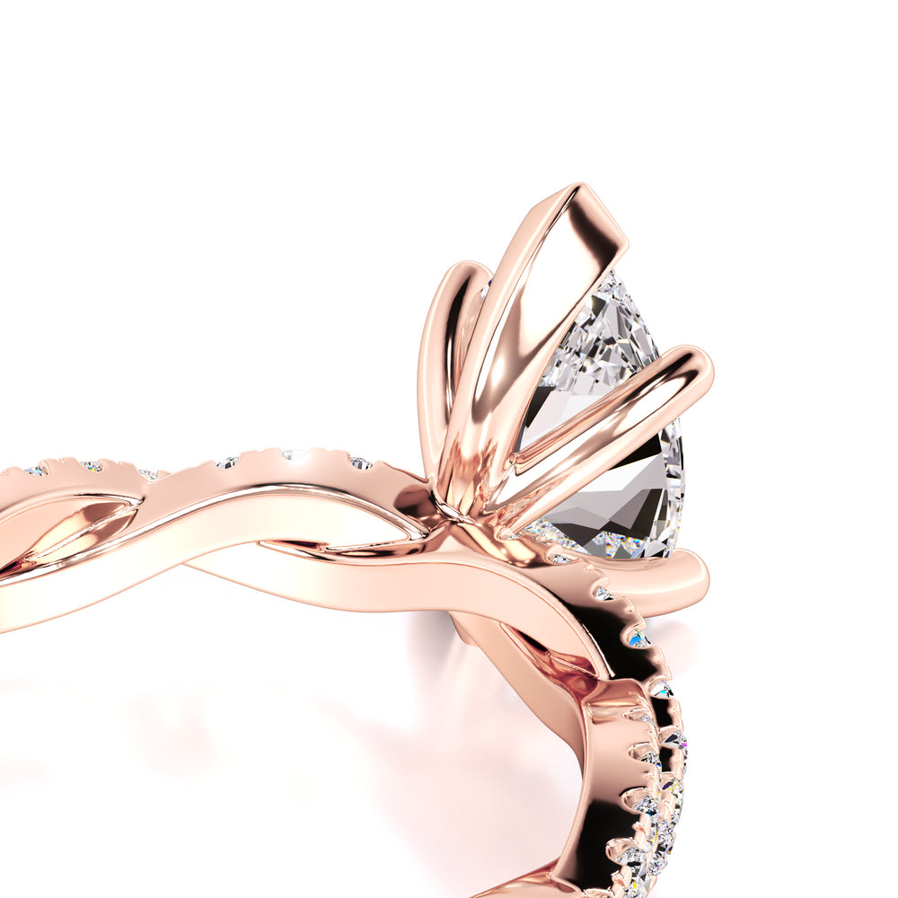 Amaya Lab Grown Diamond Ring | Rose Gold | 2