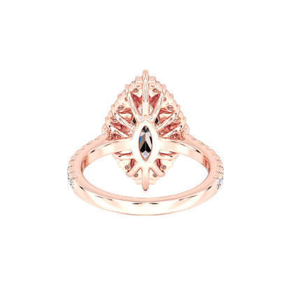 Camila Moissanite & Lab Grown Diamond Ring | Rose Gold | 3