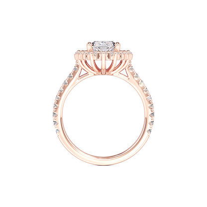 Camila Moissanite & Lab Grown Diamond Ring | Rose Gold | 4