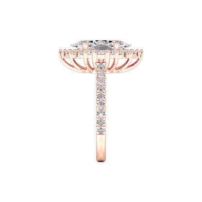 Camila Lab Grown Diamond Ring | Rose Gold | 4